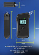 Portable Breathalyzer Alcohol Tester with LCD Display, High-Precision Professional Analyzer