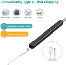 Smart Ear Cleaner with 1296P HD Camera, Wireless Earwax Removal WiFi Endoscope, Safe Inspection Intelligent Temperature Control, Black