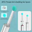 Smart Ear Cleaner with 1296P HD Camera, Wireless Earwax Removal WiFi Endoscope, Safe Inspection Intelligent Temperature Control, Black