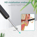 Smart Ear Cleaner with 1296P HD Camera, Wireless Earwax Removal WiFi Endoscope, Safe Inspection Intelligent Temperature Control, Black