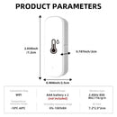 2-Pack Smart WiFi Thermometer with App Notification, Alexa Compatible, White