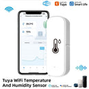 4-Pack Smart WiFi Thermometer Hygrometer with App Notification, Compatible with Alexa, White
