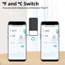 4-Pack Smart WiFi Thermometer Hygrometer with App Notification, Compatible with Alexa, White