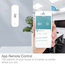 4-Pack Smart WiFi Thermometer Hygrometer with App Notification, Compatible with Alexa, White