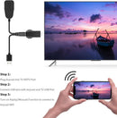 Wireless HDMI Adapter 1080P for iOS Android Windows, Black, Compatible with Samsung Philips Xiaomi TV Projector