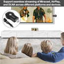 Wireless HDMI Adapter 1080P for iOS Android Windows, Black, Compatible with Samsung Philips Xiaomi TV Projector