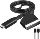 SCART to HDMI Converter 1080P, Wireless Adapter Plug & Play, Compatible with Home Theater TV Projector