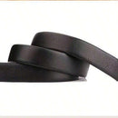 Men's Adjustable Leather Belt Automatic Latching for Business and Everyday Use, Silver