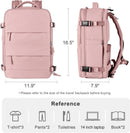 40L Travel Backpack Cabin Bag, Dry Wet Sorting, with Luggage Strap, 42 x 30 x 20 cm, Beige