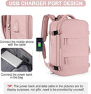 40L Travel Backpack Cabin Bag, Dry Wet Sorting, with Luggage Strap, 42 x 30 x 20 cm, Beige
