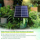 15m Solar Irrigation System with Timer, Automatic Drip Kit, Anti-Siphon, for Garden Greenhouse Vegetables