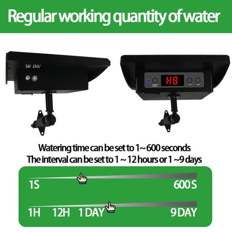 15m Solar Irrigation System with Timer, Automatic Drip Kit, Anti-Siphon, for Garden Greenhouse Vegetables