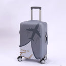 Elastic Suitcase Cover Travel Luggage Protective Cover Scratch Resistant, Gray, Fits Most Trolley Cases, L (25-28 inch)