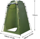 Pop-up Tent Changing Room Foldable Outdoor Camping Shelter with Inner Pocket, 120x120x190 cm, Green