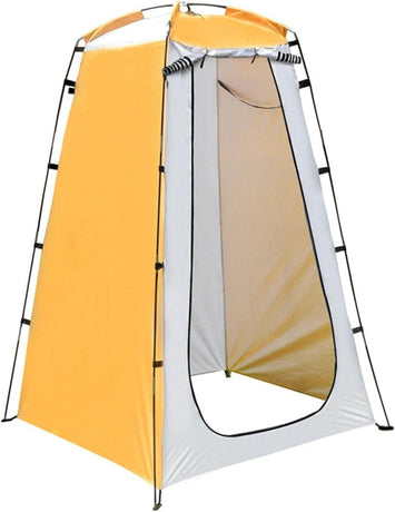 Pop-up Tent Changing Room 120x120x190 cm, Foldable Outdoor Camping Shelter with Inner Pocket, Multicolored