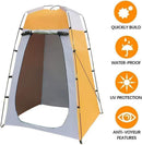 Pop-up Tent Changing Room 120x120x190 cm, Foldable Outdoor Camping Shelter with Inner Pocket, Multicolored