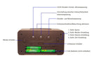 LCD Digital Alarm Clock with Smart Light Sensor, Manual Backlight, Snooze, Battery Operation, Solid Beech