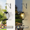 Solar Powered LED Outdoor Lantern with Solar Panel, IP65 Waterproof, for Garden Patio, Compatible with Outdoor Environments