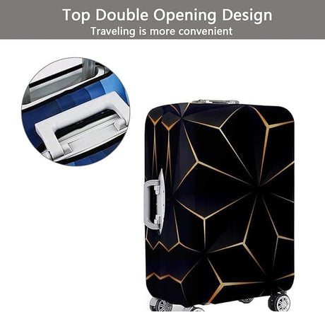 1 Pack Elastic Suitcase Cover Travel Luggage Protection Scratch Resistant Washable Trolley Case Cover, L(26-28INCH)