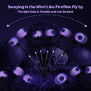 Solar Powered Halloween Eye Lights 4-Pack for Garden and Patio Decoration, Waterproof, 1/4\
