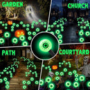 1-Pack Solar Powered Halloween Eye Lights for Garden and Patio Decoration, 1/4, Green