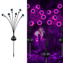 1-Pack Solar Powered Halloween Eye Lights for Garden and Patio Decoration, Waterproof, Purple, 1/4