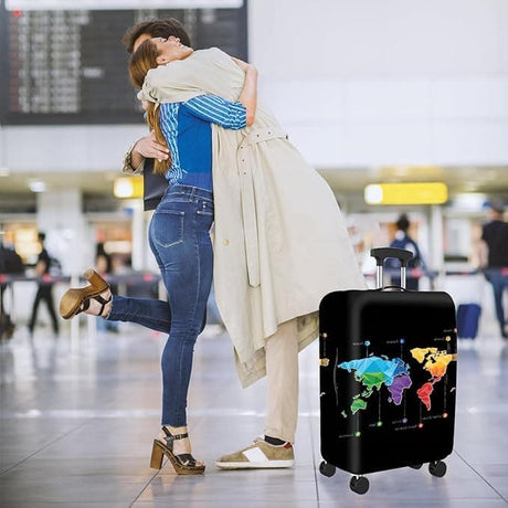 18-32 Inch Elastic Suitcase Cover Washable Luggage Protector Reusable Travel Protective, 18-20inch