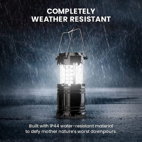 30 LED Camping Lantern, Waterproof Foldable Tent Light with Battery Power