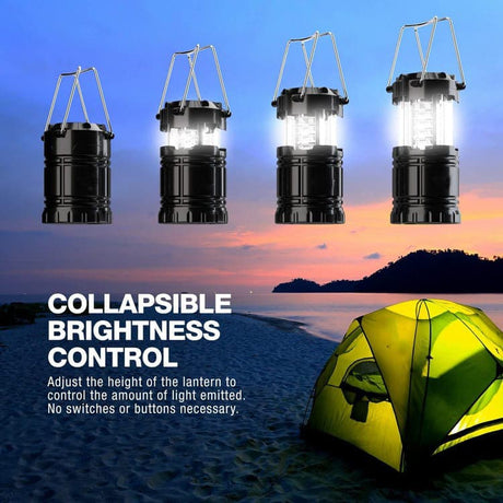 30 LED Camping Lantern, Waterproof Foldable Tent Light with Battery Power