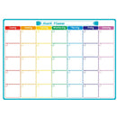 Magnetic Dry Erase Weekly & Monthly Planner Set, Fridge Whiteboard Calendar with 7 Markers & Eraser, Reusable Shopping List Board for Home, Office, Kitchen Organisation