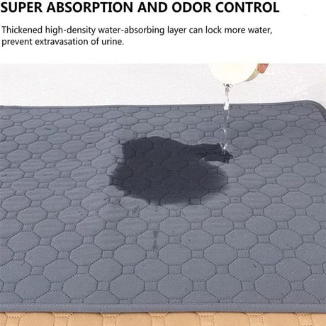 Waterproof Non-slip Washable & Reusable Guinea Pig Mat (Fabric) Size: 600mm*1200mm Color: Grey for Rabbits/Guinea Pigs (1pc)