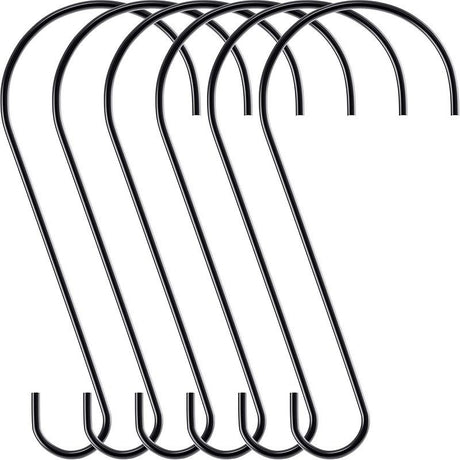 Hanging Multi-functional S Hook (Metal) Size: 305mm Color: Black for Birds (1pc)