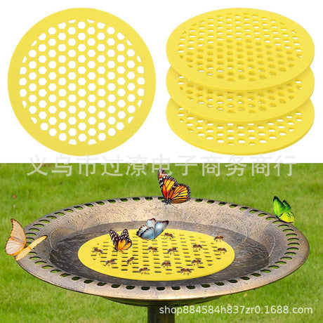 Bee Watering Tray (EVA) Size: Floating Color: Yellow Outdoor Use (1pc)