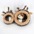 Pet Bed (Plush/PP Cotton) Size: 230mm Color: Green for Rabbits/Guinea Pigs (1pc)