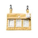 Hanging Hay Bag (Cotton Canvas) Size: 225mm*155mm Color: Yellow for Rabbits/Guinea Pigs (1pc)