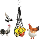 Hanging Feeding Net Bag (Nylon) Size: 570mm Color: Red for Parrots (2pc)