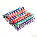 Bird Toy (Palm Leaf/Wood) Size: 150mm Color: Red For Parrots (10pc)