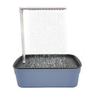 Automatic Bathing Tub (Plastic) Size: 315mm*215mm*340mm Color: Blue for Parrots (1pc)