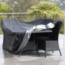 Rectangular Table Cover for Garden Furniture, UV Protection, Black, 150 x 130 x 90 cm