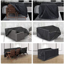 Rectangular Table Cover for Garden Furniture, UV Protection, Black, 150 x 130 x 90 cm