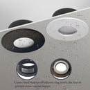 4 Pack Recessed Spotlights, LED 5W 3000K Warm White, IP65 Waterproof, Satin Nickel Black, Cutout 68 mm