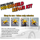 Windshield Repair Kit, Cracked Glass Repair Glue for Chips, Bubbles, Star and Half Moon Cracks