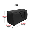 Storage Bag for Garden Furniture Cushions and Pillows, 210D Oxford Waterproof, 120 x 40 x 55 cm