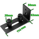 Sliding Door Floor Guide, Adjustable Carbon Steel Barn Door Floor Track