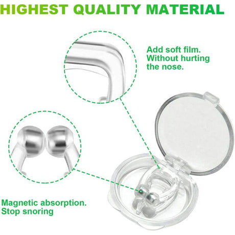 15 Pack Magnetic Anti Snoring Nasal Clip, Anti Snoring Device