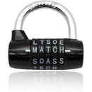 Combination Padlock, Waterproof Rustproof Code Lock, 5 Letter Padlock