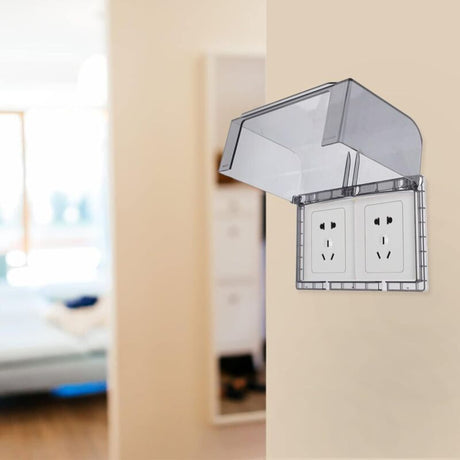 Outdoor Outlet and Socket Protector, Weather Resistant, Black