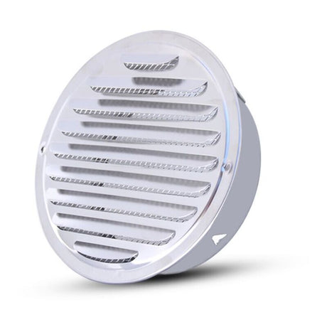 Round Ventilation Grille, Stainless Steel Vent Grille with Net, for 100 mm Opening