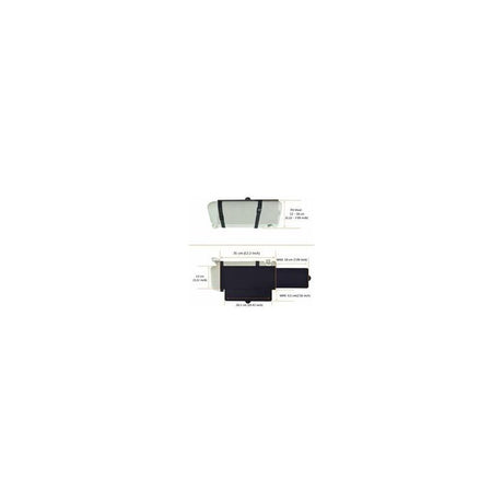 1 Piece Car Sun Visor Extension, Anti Glare UV Protection, Black