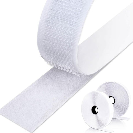Double Sided Adhesive Tape for Sewing Carpet and Fabric, White, 5 m x 2 cm